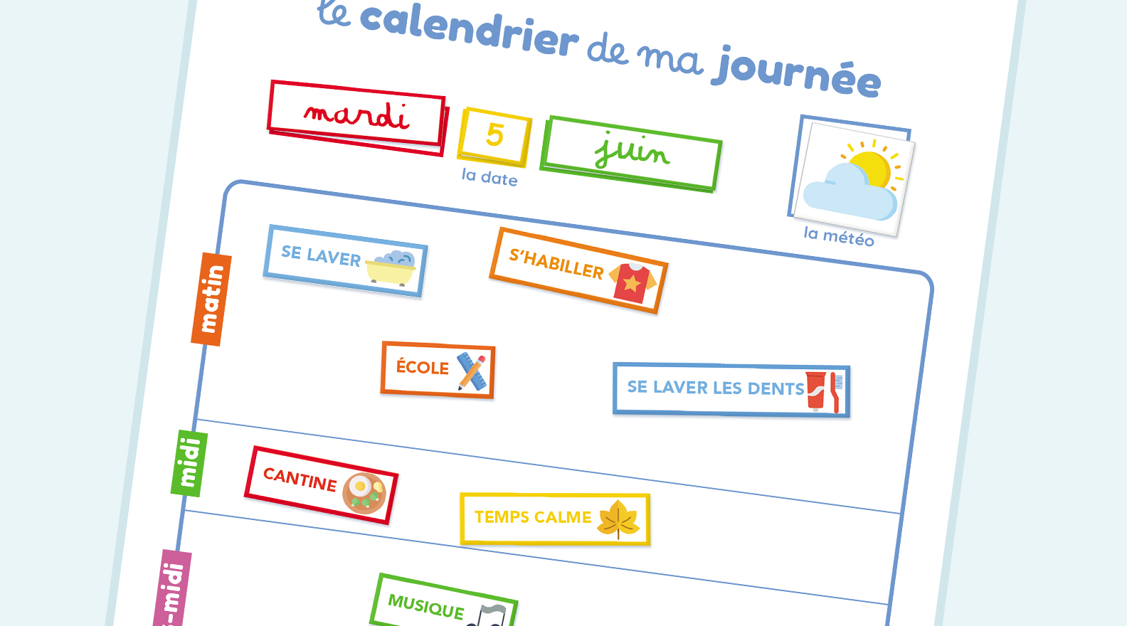 Les événements de ma journée : que contient mon calendrier ?
